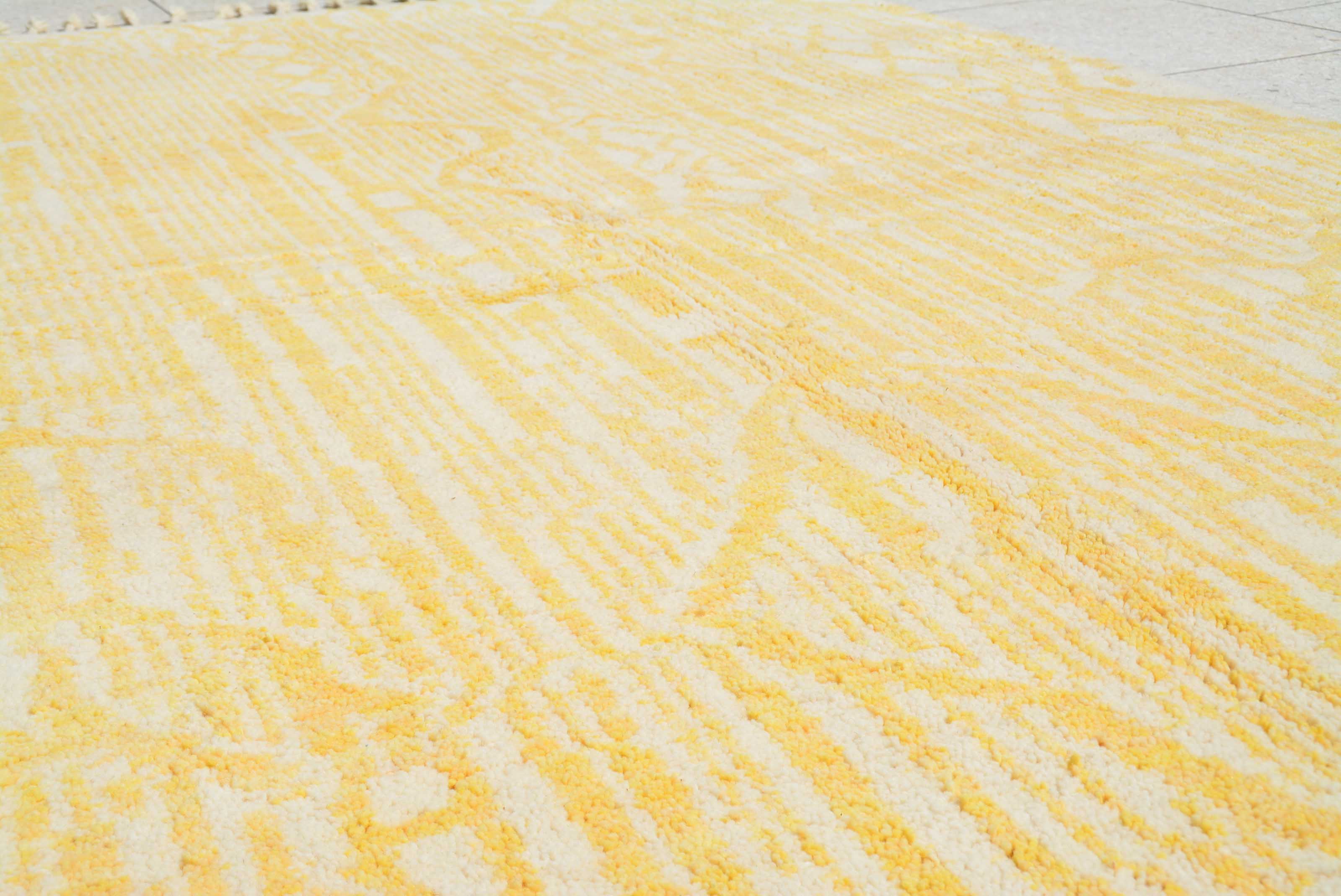 Sunburst Moroccan Rug - Handwoven Sunshine for Your Home