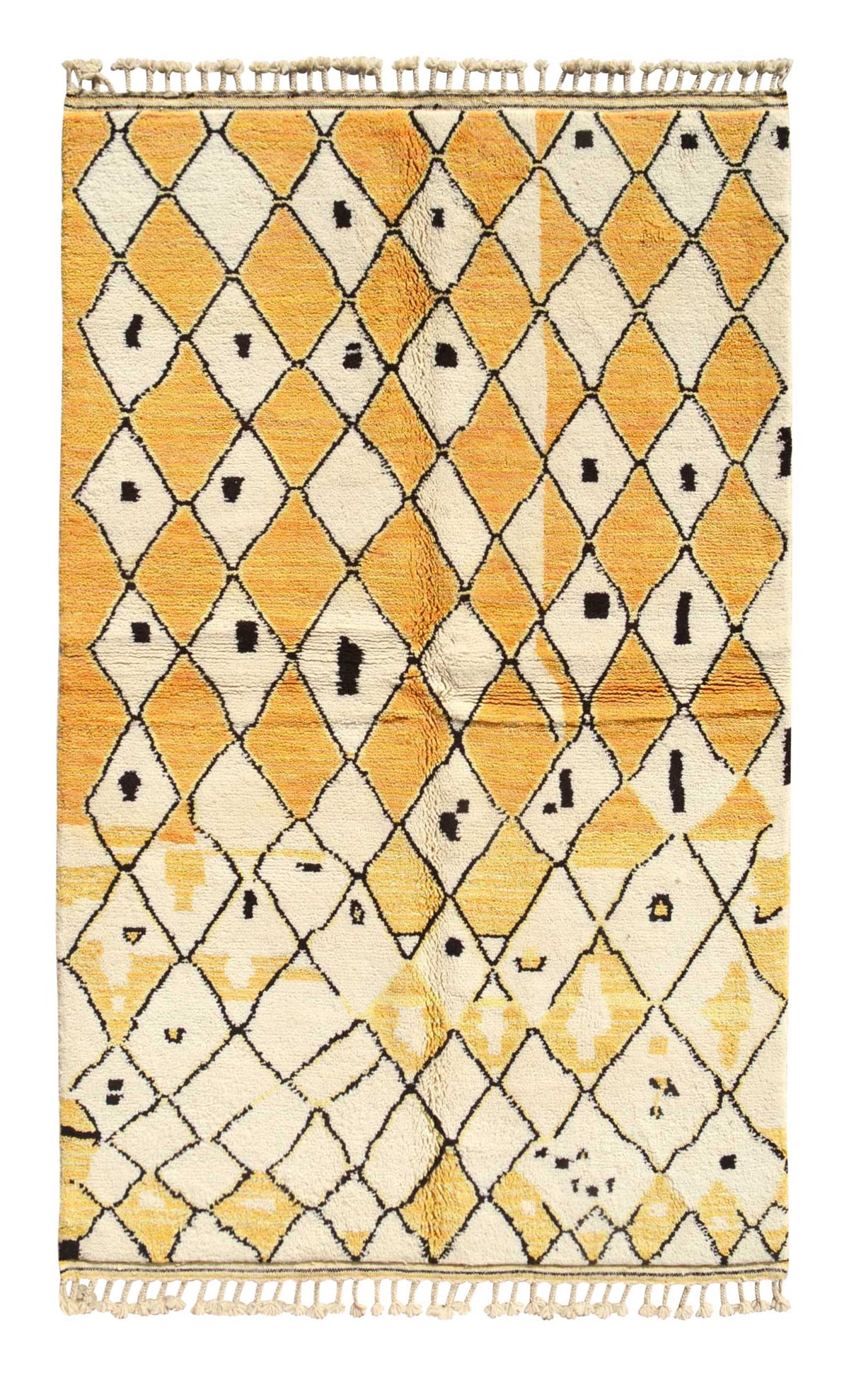 Sunflare - Luxurious Yellow Diamonds Rug | Illuminate Collective