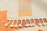 Sunset Geometry | 8'x10' Orange & Pink Abstract Boujaad Area Rug