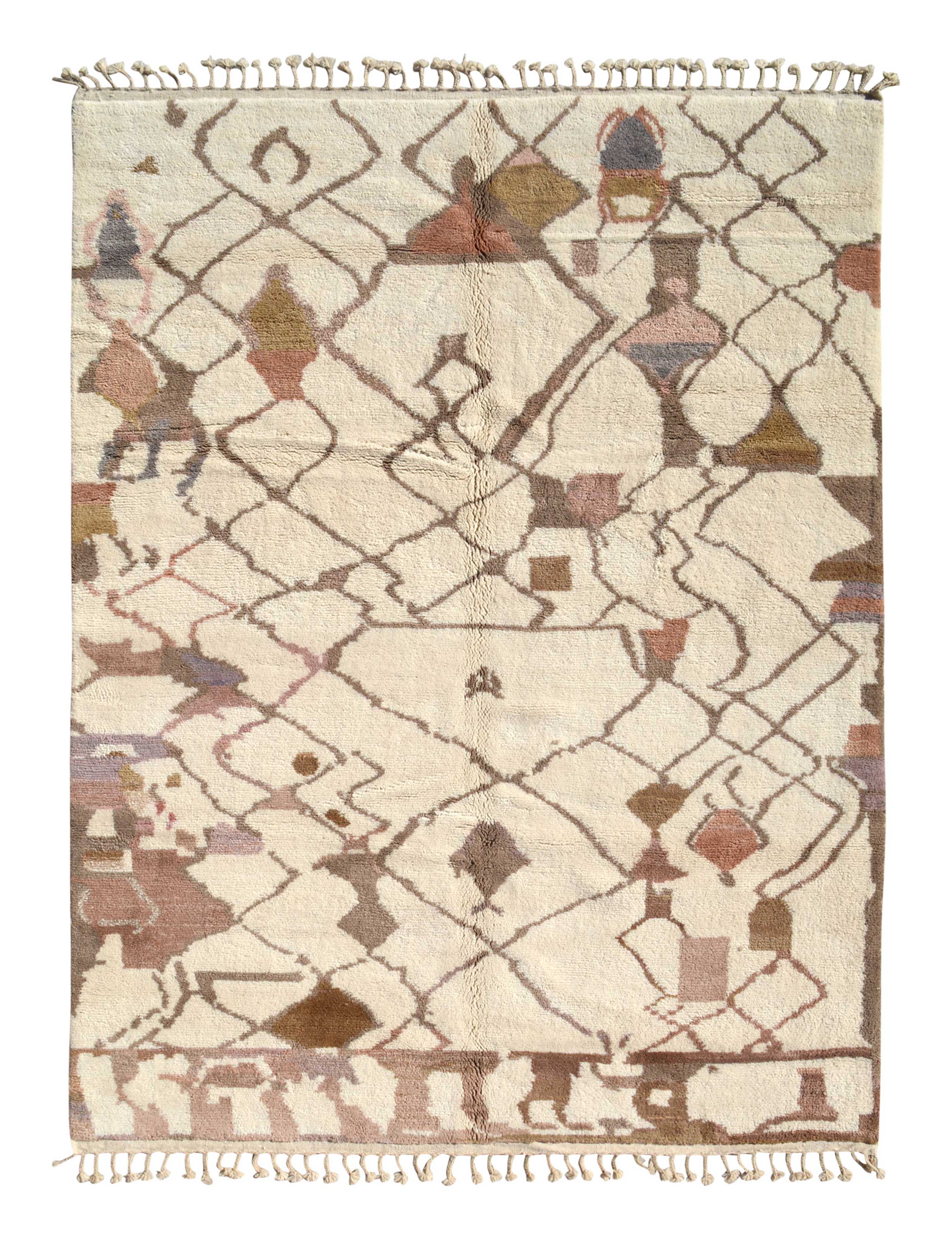 Terra Tones Handmade Rug - Natural Hues for Timeless Elegance