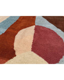 Terracotta Abstract Handmade Moroccan Rug | 6x9