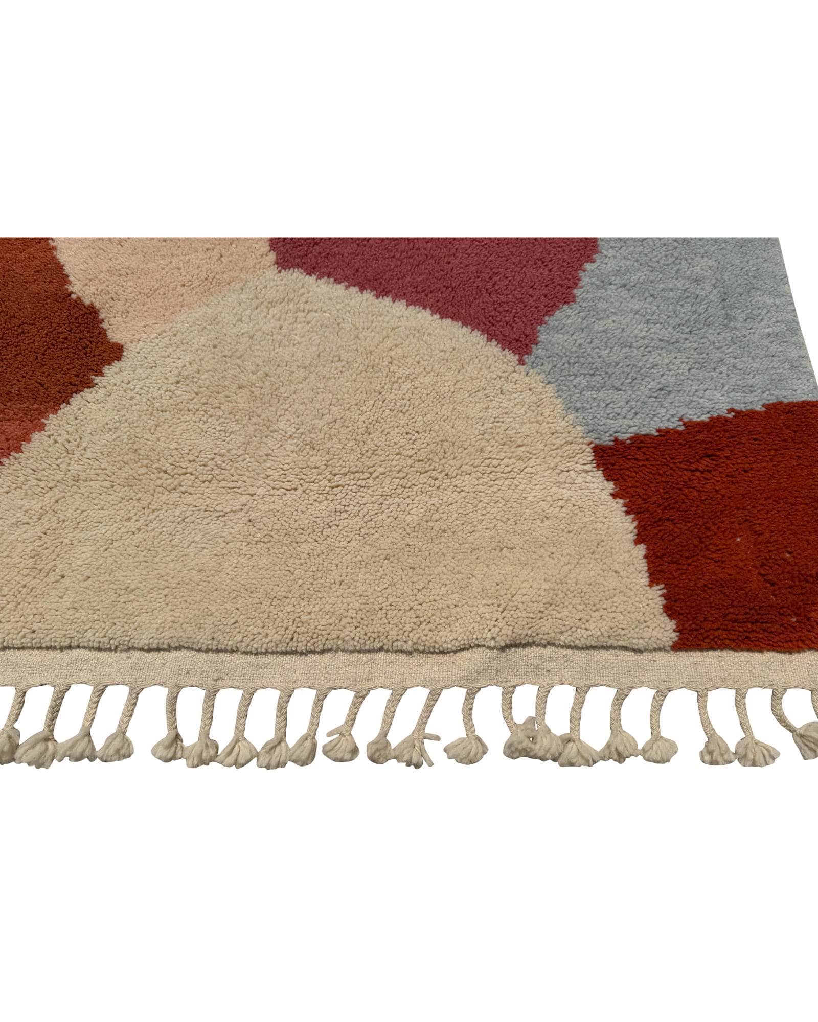 Terracotta Abstract Handmade Moroccan Rug | 6x9