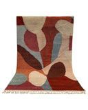 Terracotta Abstract Handmade Moroccan Rug | 6x9