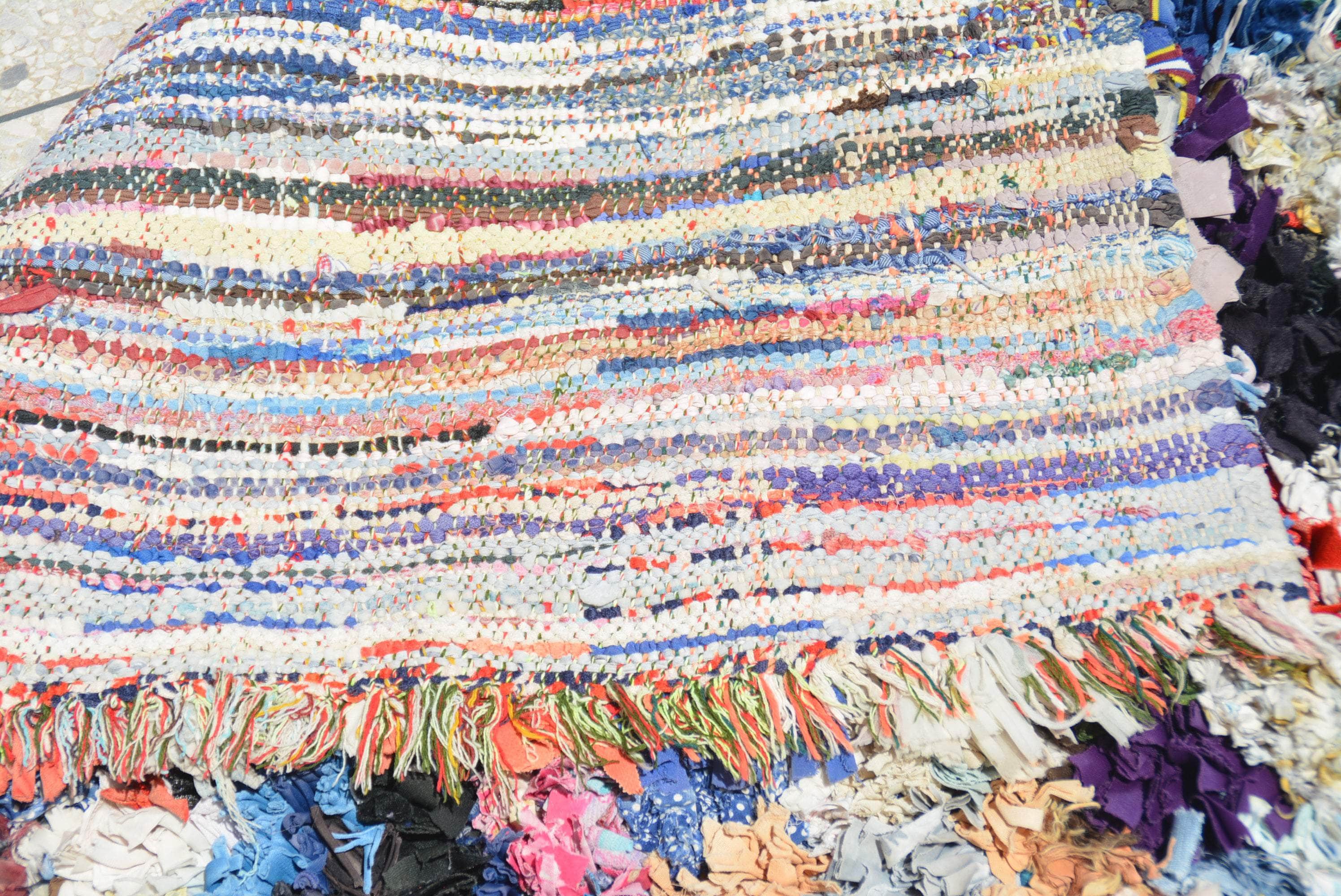 Timeless Treasures | Vintage Handwoven Moroccan Rug with Enduring Beauty