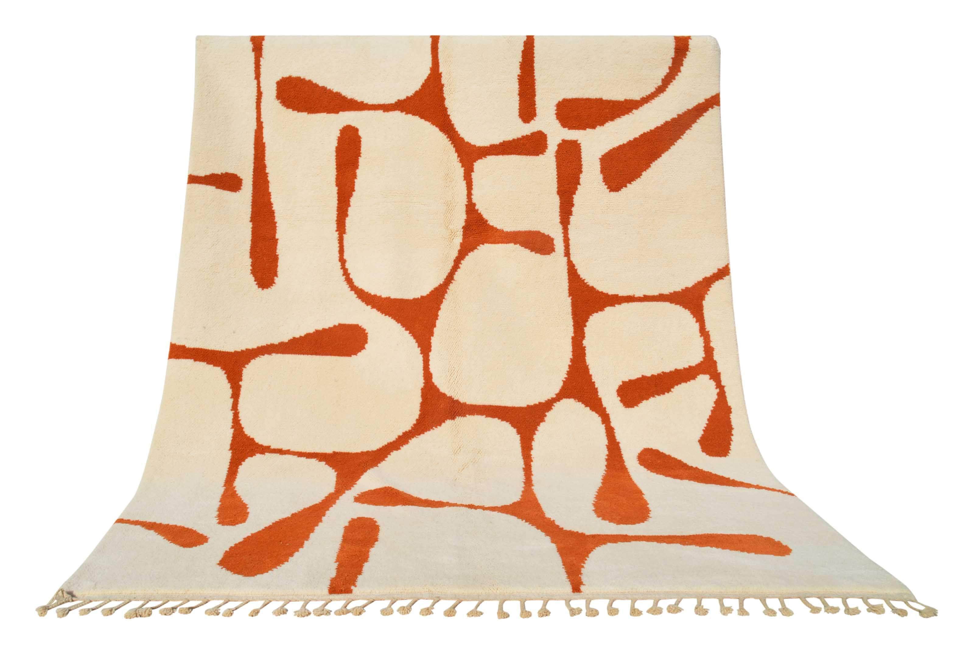 Vesper | 8'x10' Honey Gold & Cream Abstract Lattice Area Rug