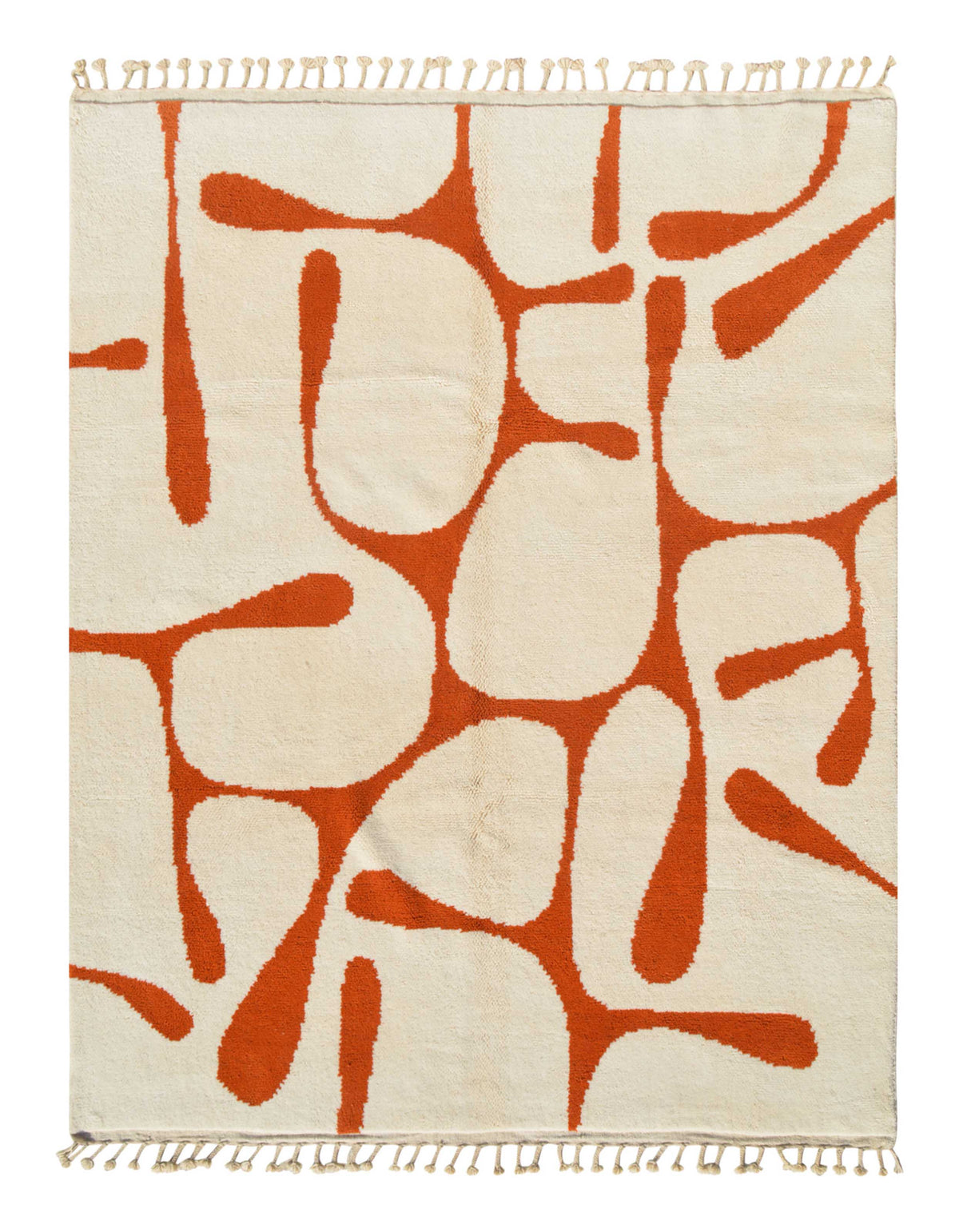 Vesper | 8'x10' Honey Gold & Cream Abstract Lattice Area Rug