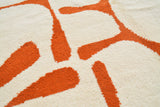 Vesper | 8'x10' Honey Gold & Cream Abstract Lattice Area Rug