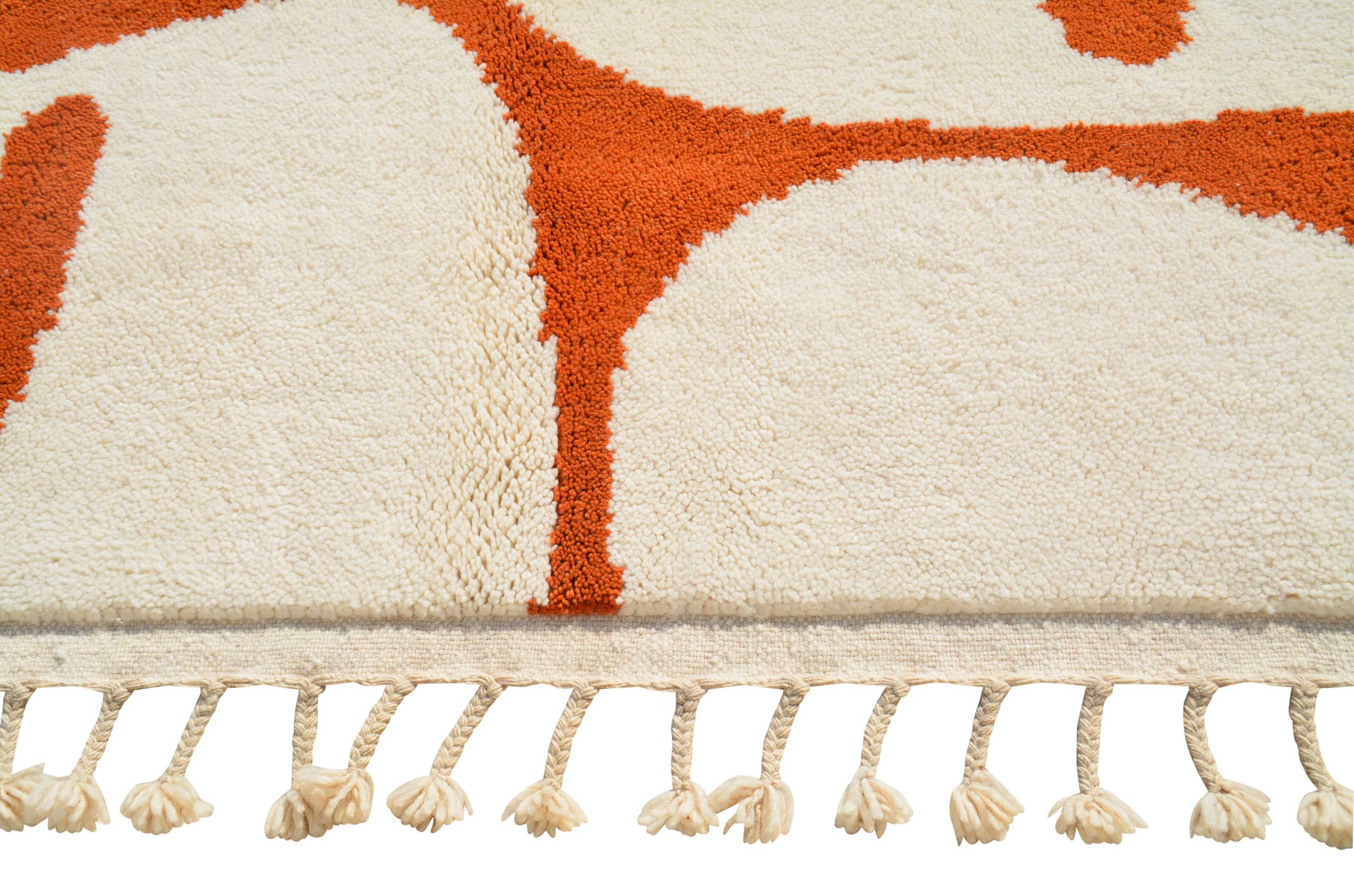 Vesper | 8'x10' Honey Gold & Cream Abstract Lattice Area Rug