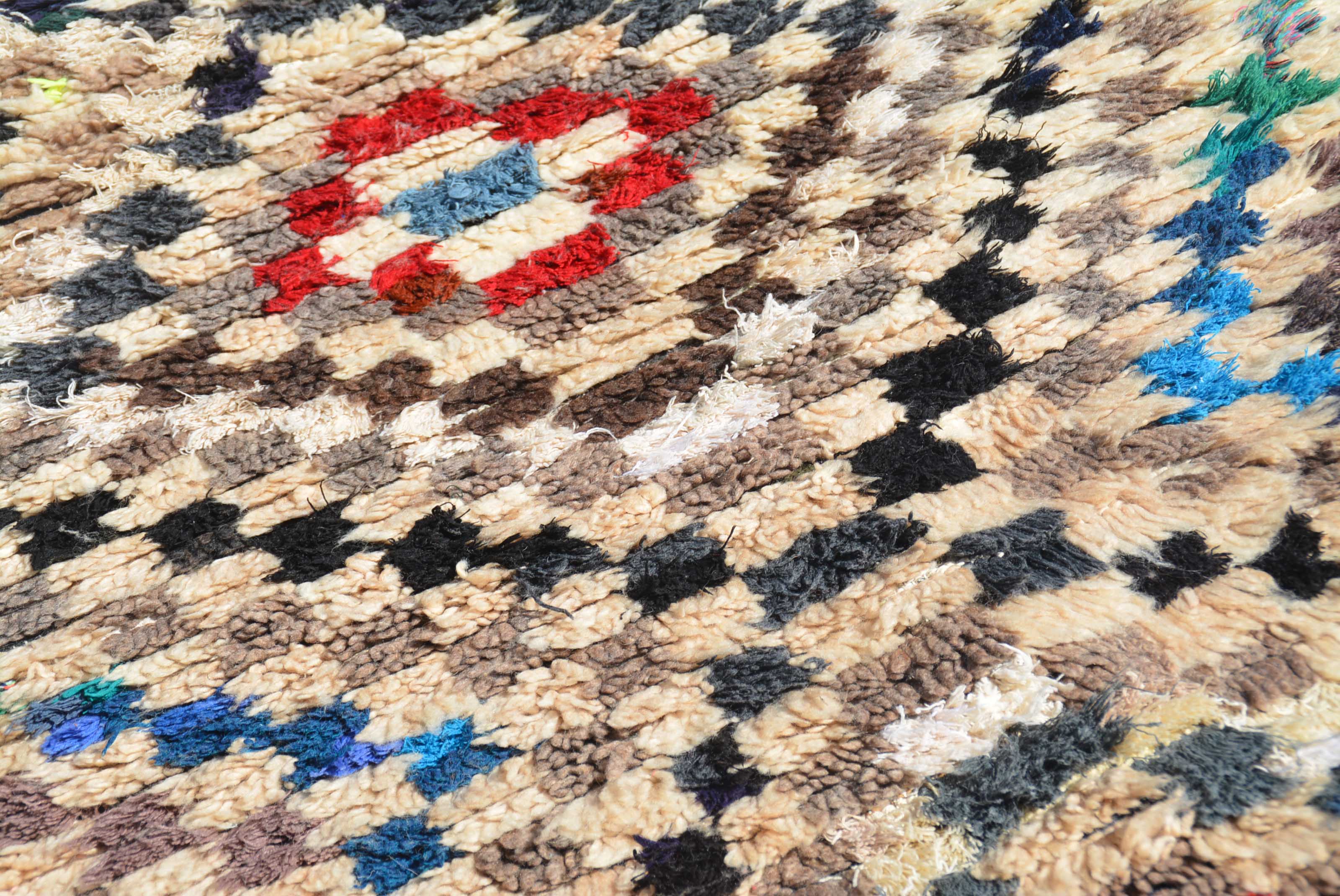 Vintage Linoleum Rugs | Vintage Bath Moroccan Rug Medium | Illuminate Collective