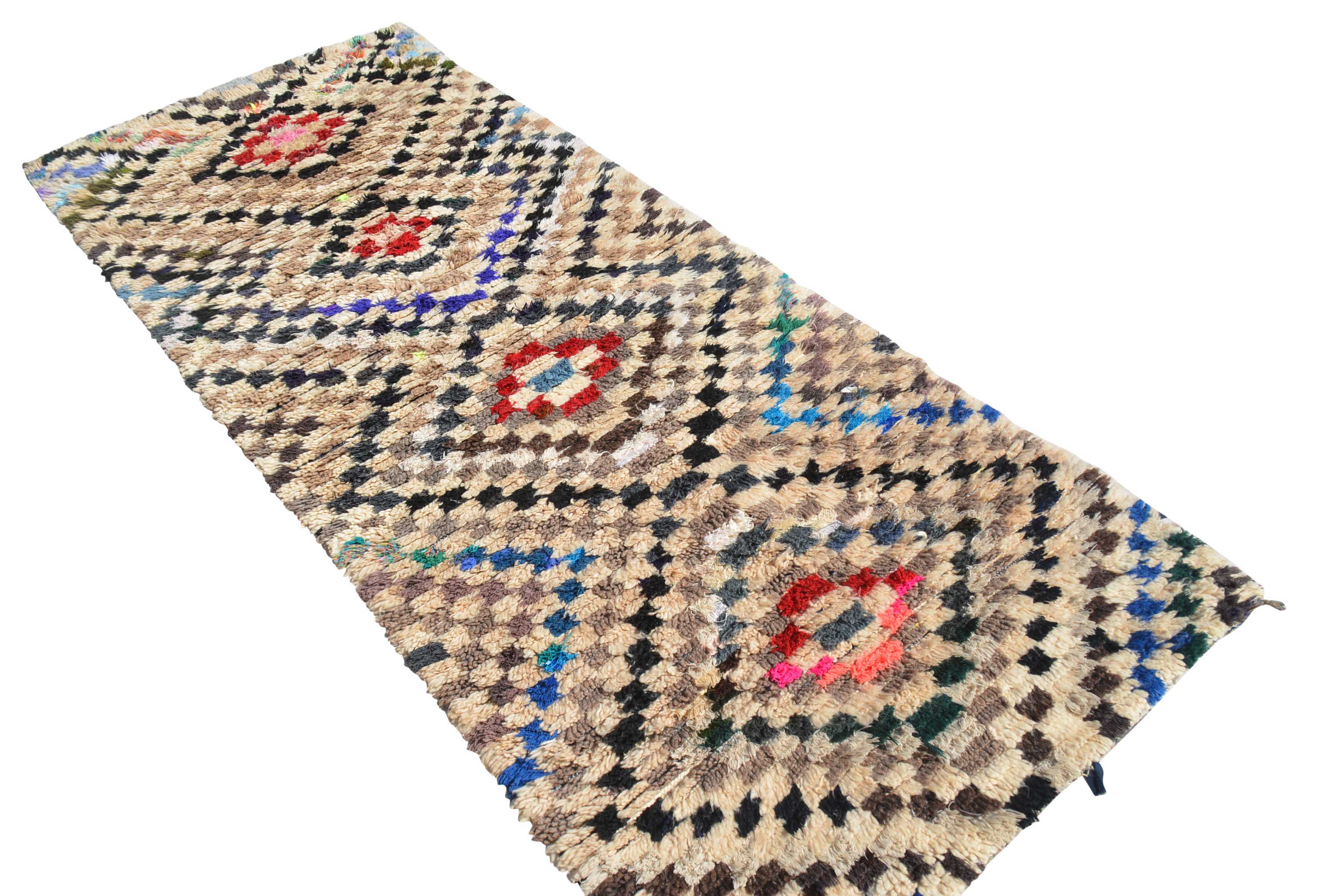 Vintage Linoleum Rugs | Vintage Bath Moroccan Rug Medium | Illuminate Collective