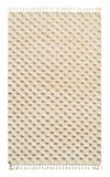 Winter Whispers | 6'x9' Textured Ivory & White Berber Area Rug
