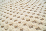 Winter Whispers | 6'x9' Textured Ivory & White Berber Area Rug