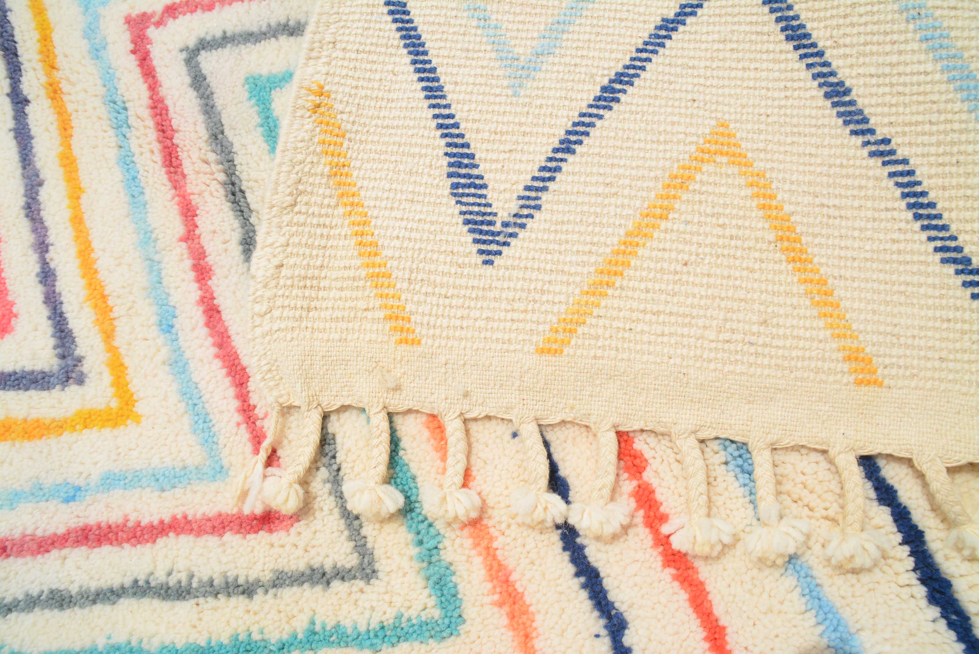 Zigzag Carnival Moroccan Area Rug - Vibrant Elegance | Illuminate Collective