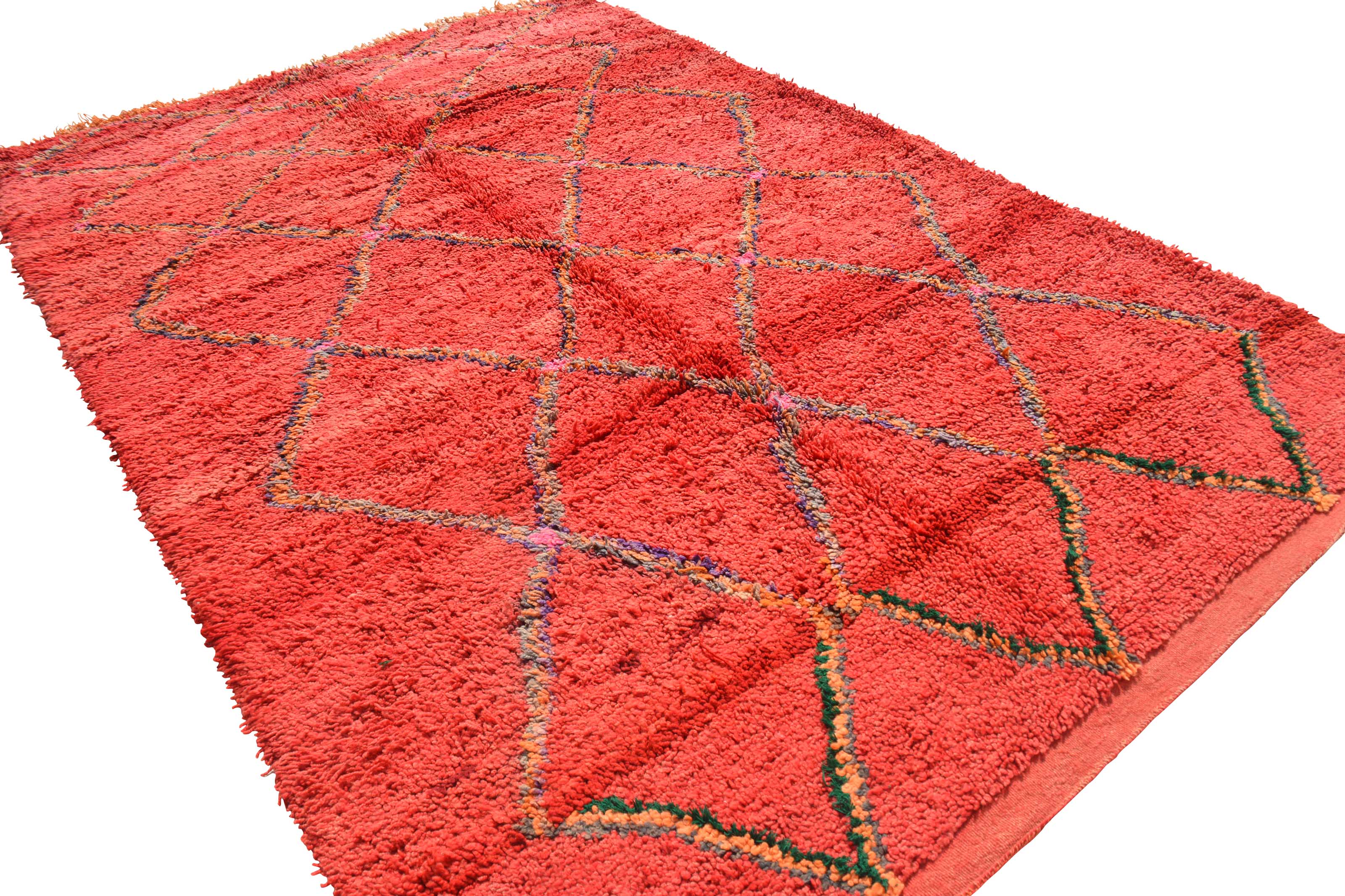 Antique Rug With Vibrant Colors 