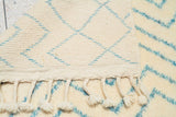 Aqua Lines Handmade Rug