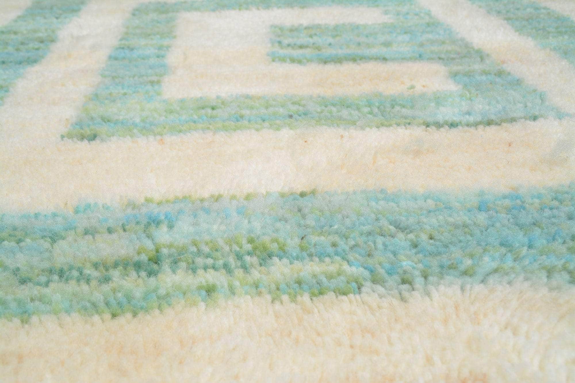 Aqua Runner Kuba I Moroccan Rug Living Room