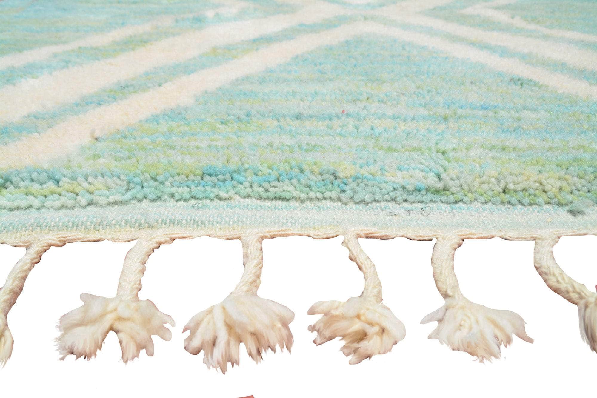 Aqua Runner Kuba I Moroccan Rug Living Room