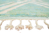 Aqua Runner Kuba I Moroccan Rug Living Room