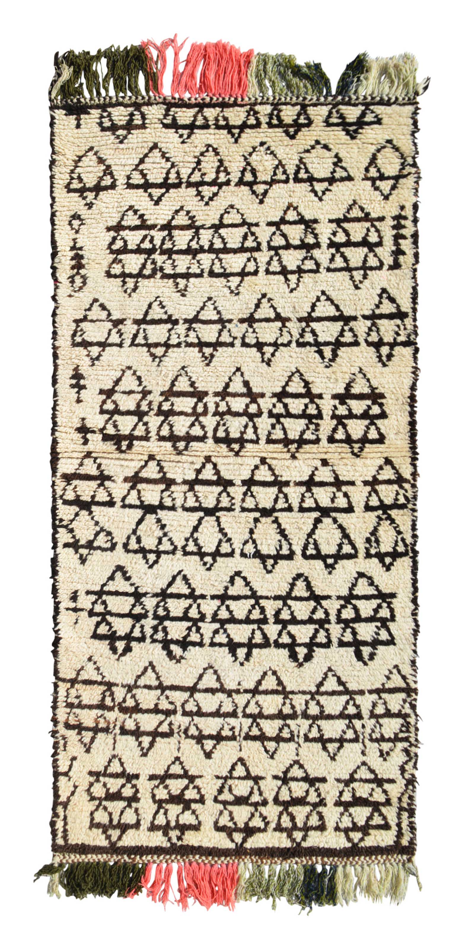 Black And White Rug - Vintage Moroccan Rug - Illuminate Collective