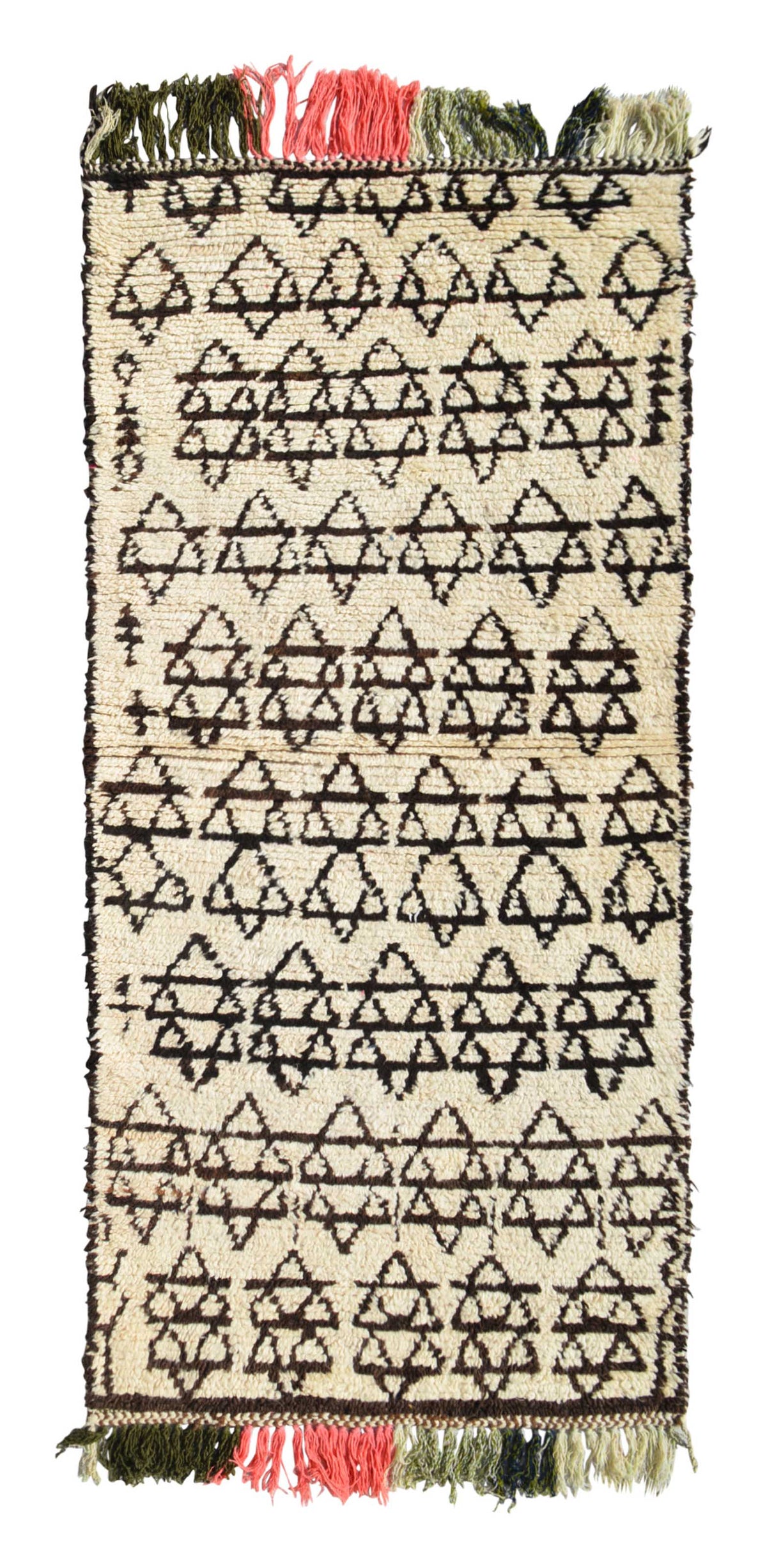 Black And White Rug - Vintage Moroccan Rug - Illuminate Collective