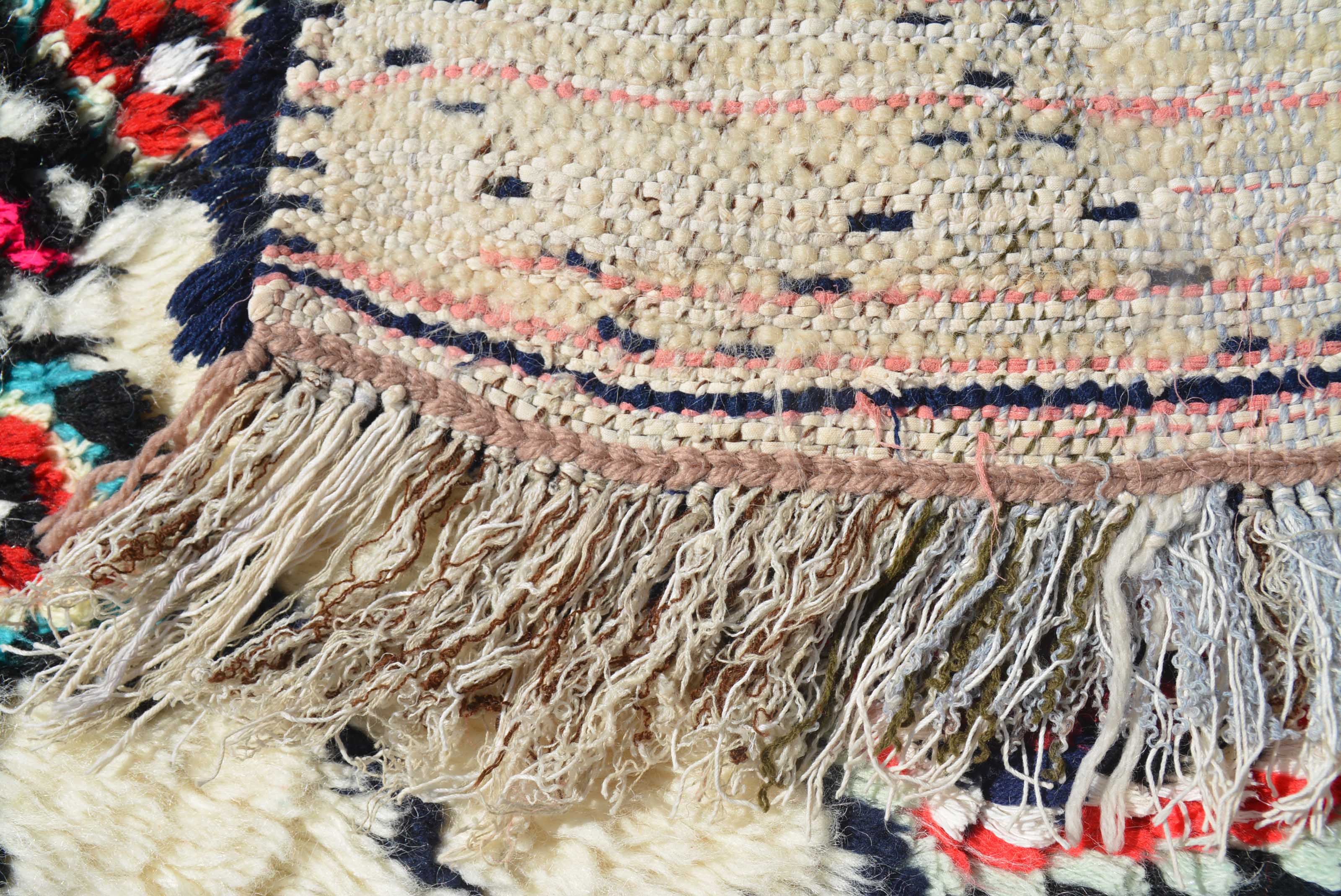 Blue And White Rugs - Vintage Rug - Illuminate Collective