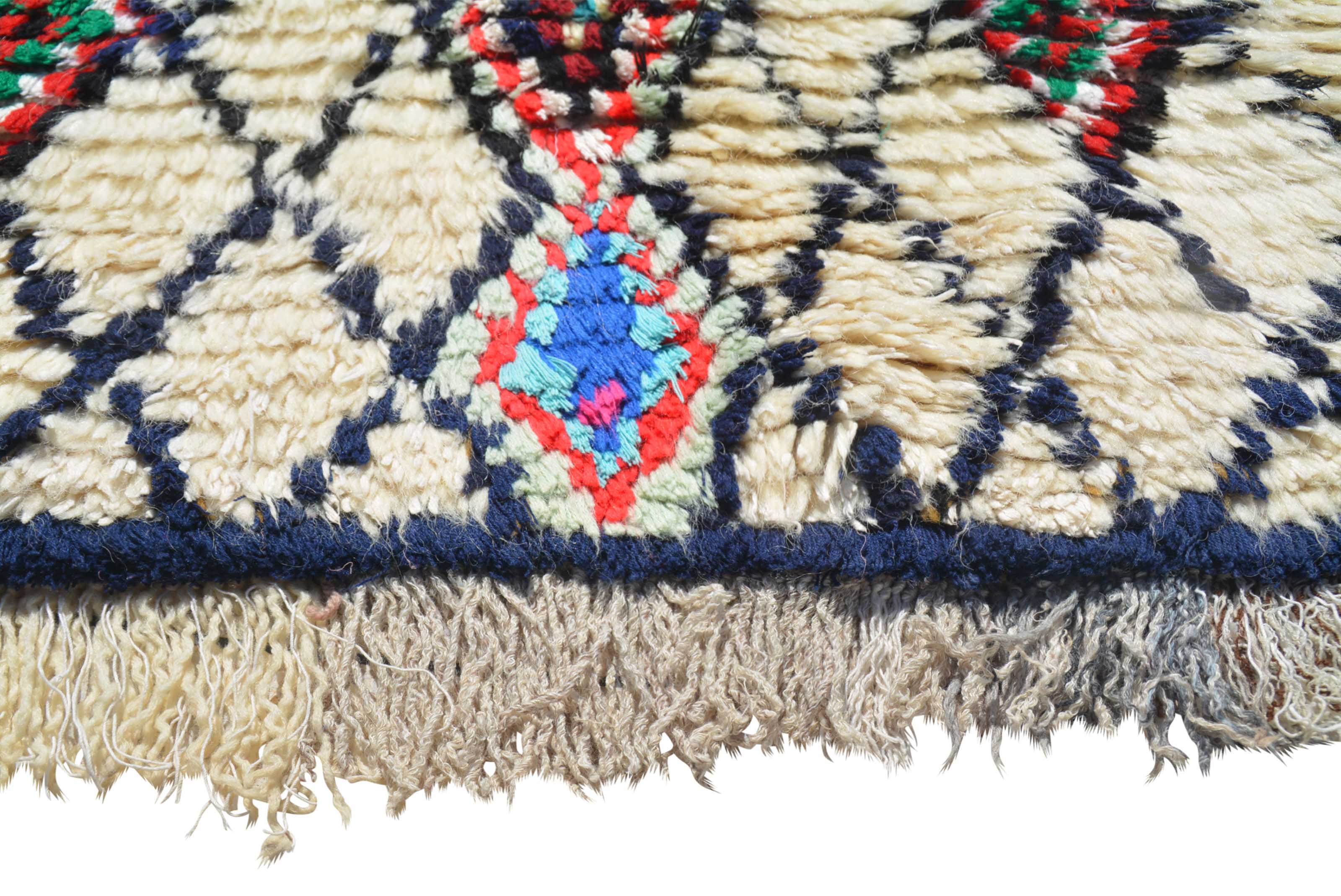 Blue And White Rugs - Vintage Rug - Illuminate Collective