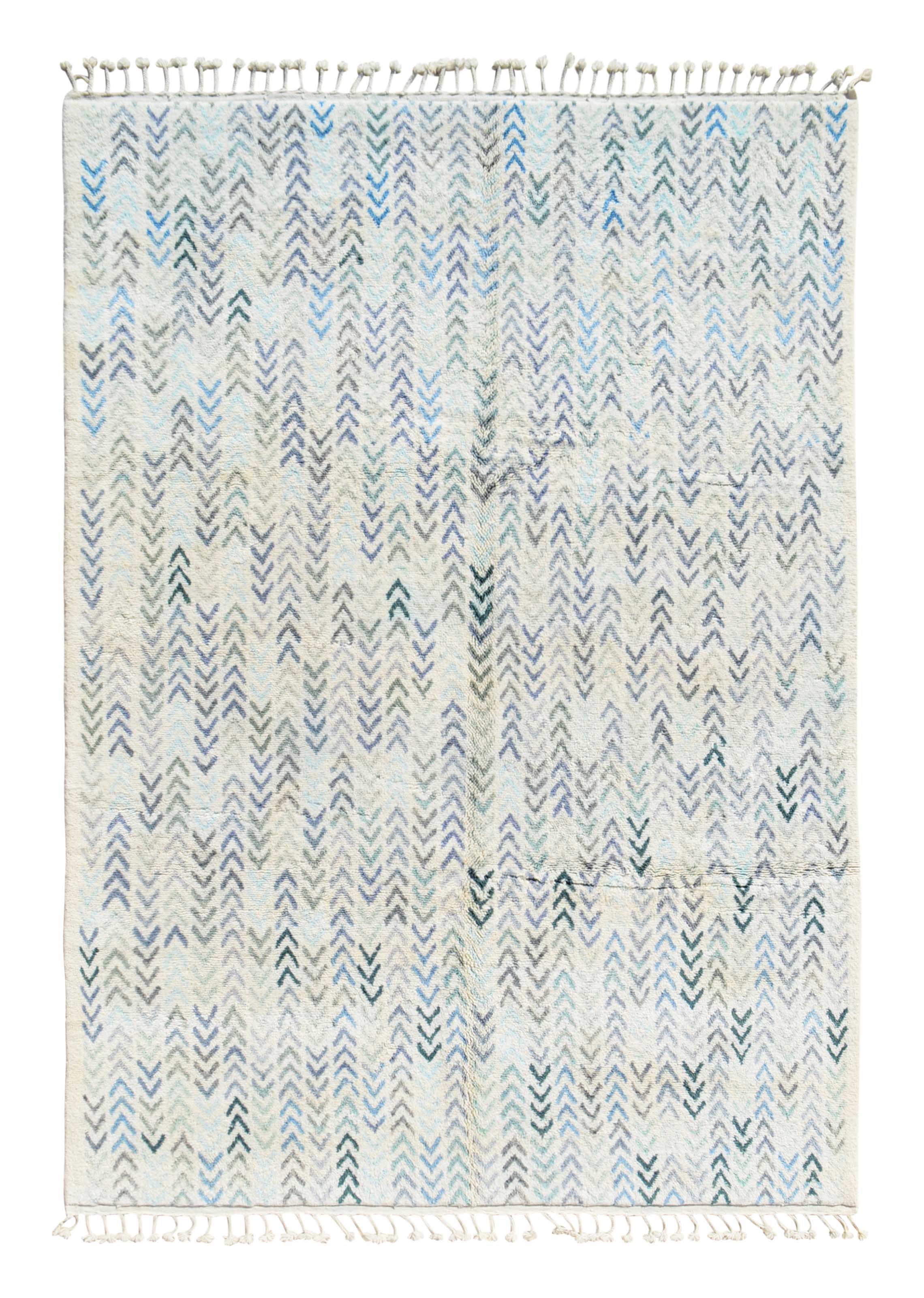 Blue Arrows Handmade Rug - Add a Modern Touch to Your Home