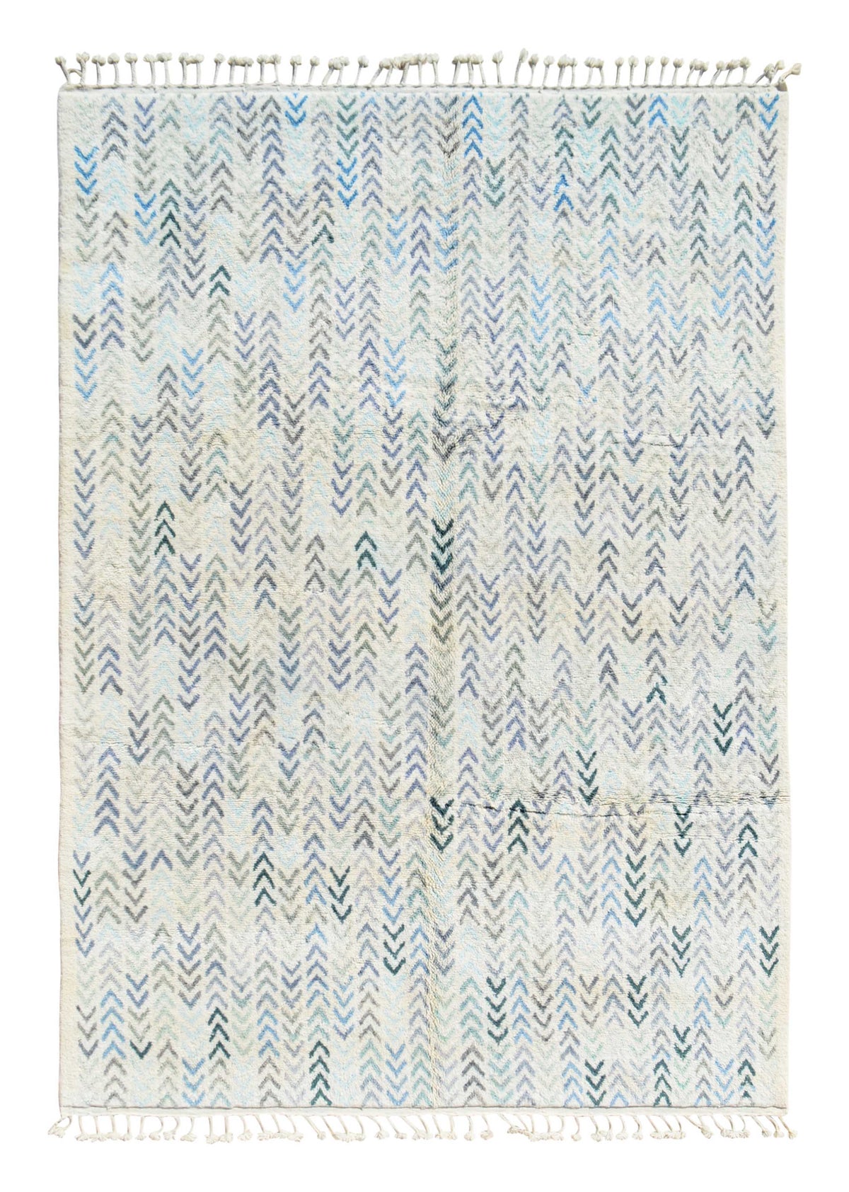 Blue Arrows Handmade Rug - Add a Modern Touch to Your Home