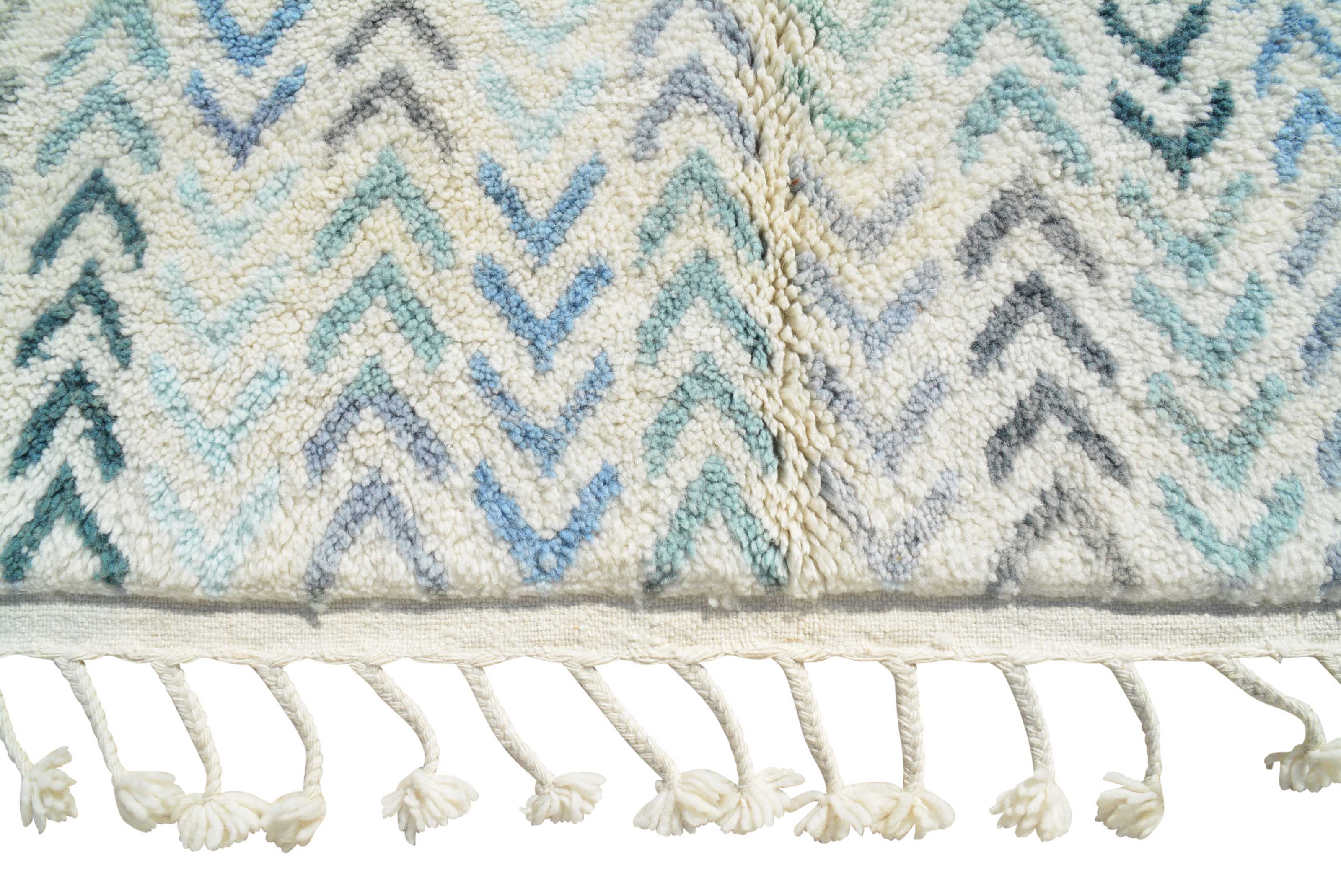 Blue Arrows Handmade Rug - Add a Modern Touch to Your Home