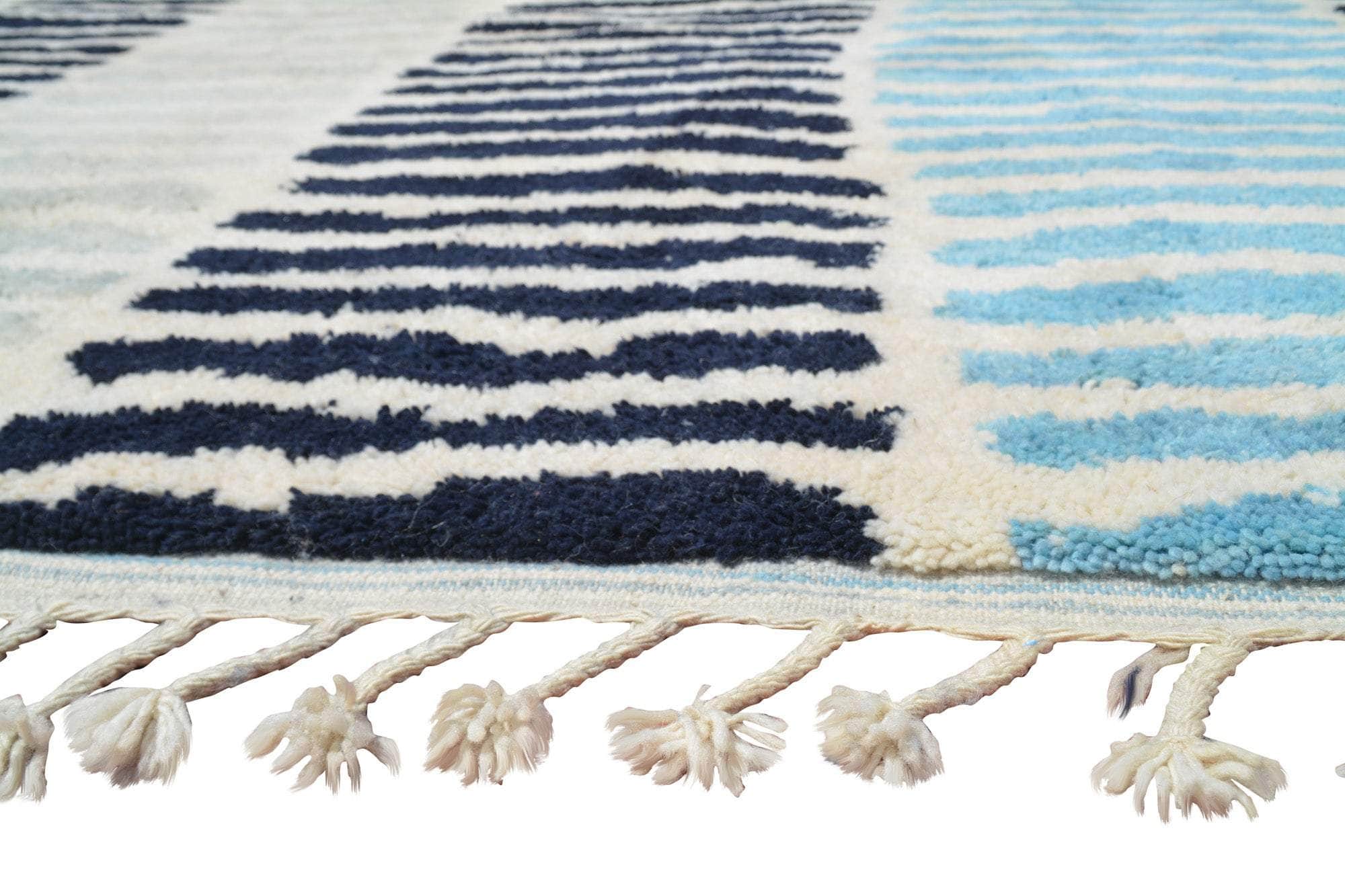 Blue Columns Handmade Rug I Moroccan outdoor rugs