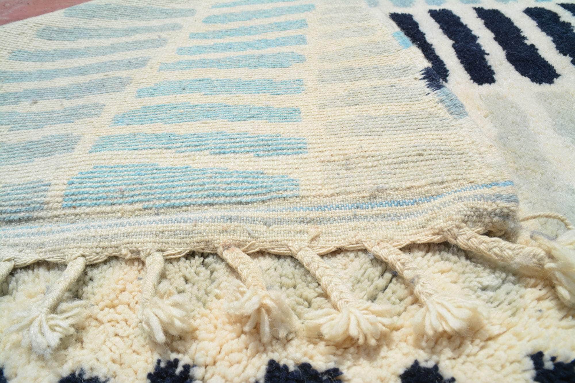 Blue Columns Handmade Rug I Moroccan outdoor rugs