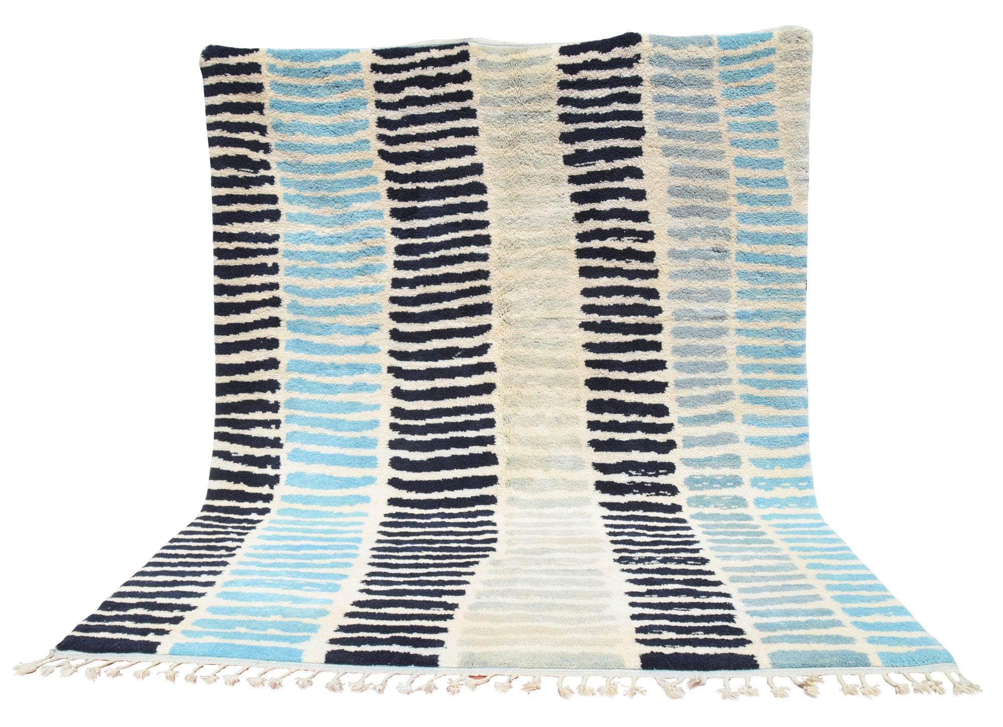 Blue Columns Handmade Rug I Moroccan outdoor rugs