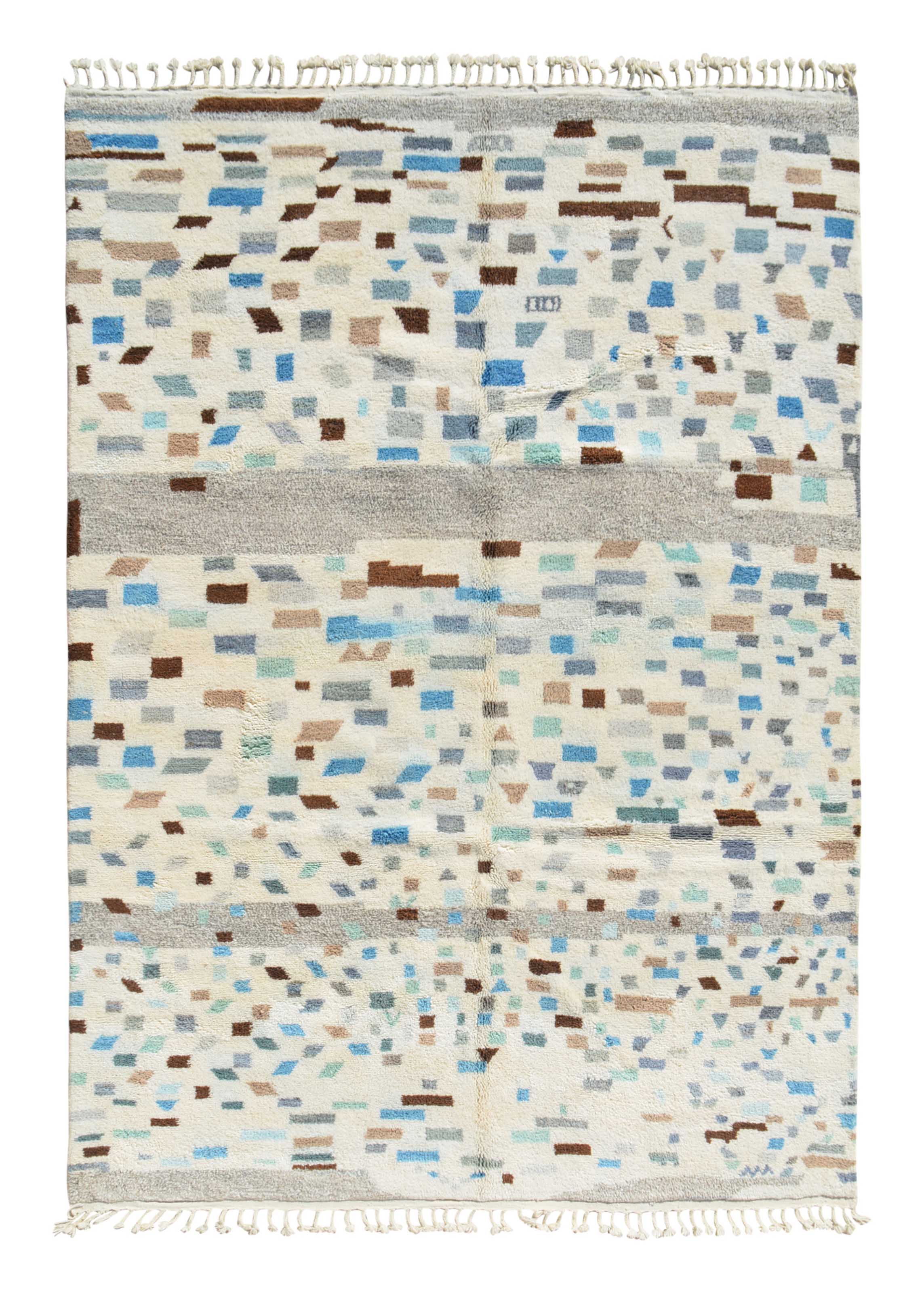 Blue Dotted Delight Handmade Rug - Add Charm and Elegance to Your Home