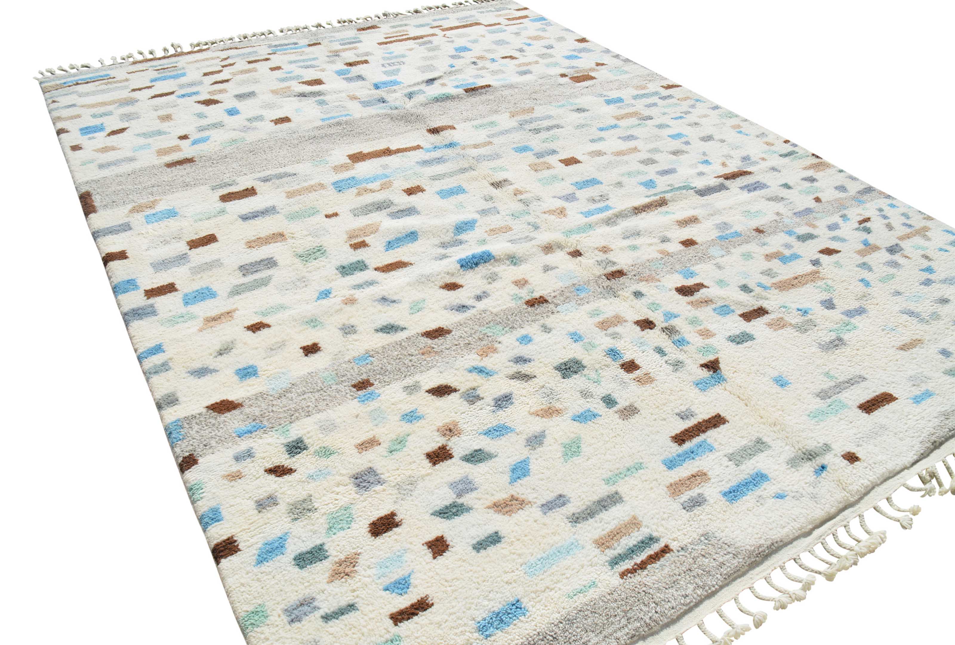 Blue Dotted Delight Handmade Rug - Add Charm and Elegance to Your Home