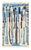 Blue Haven - Handmade Moroccan Rug with Blue Addal Design - Add a touch of serenity to your home