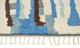Blue Haven - Handmade Moroccan Rug with Blue Addal Design - Add a touch of serenity to your home