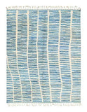 Blue lines Handmade Rug