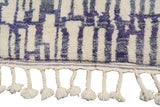 Blue stripes Moroccan Rug | Modern Moroccan Rugs 
