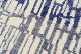 Blue stripes Moroccan Rug | Modern Moroccan Rugs 