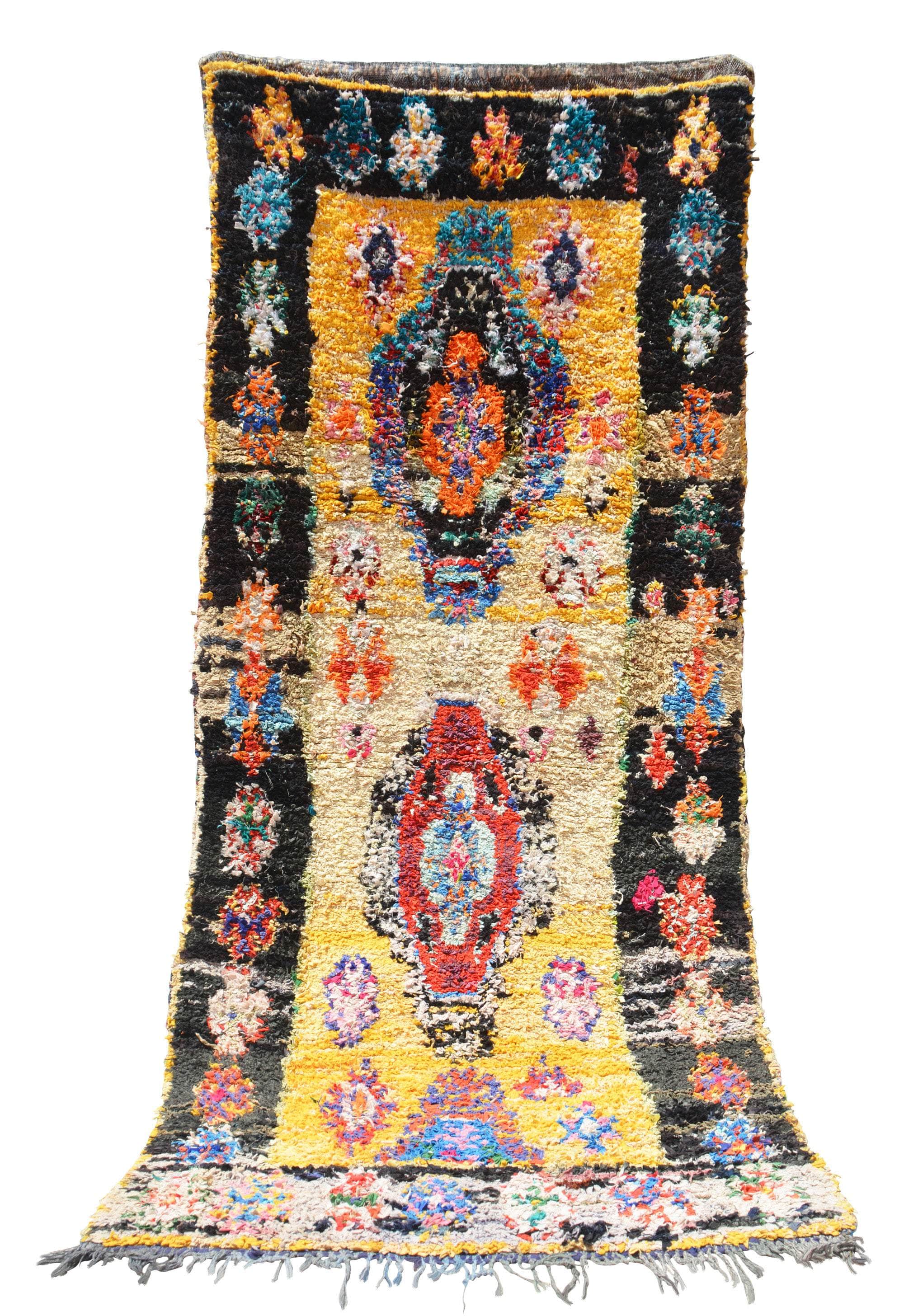 Boucharouette Runner Vintage Rug