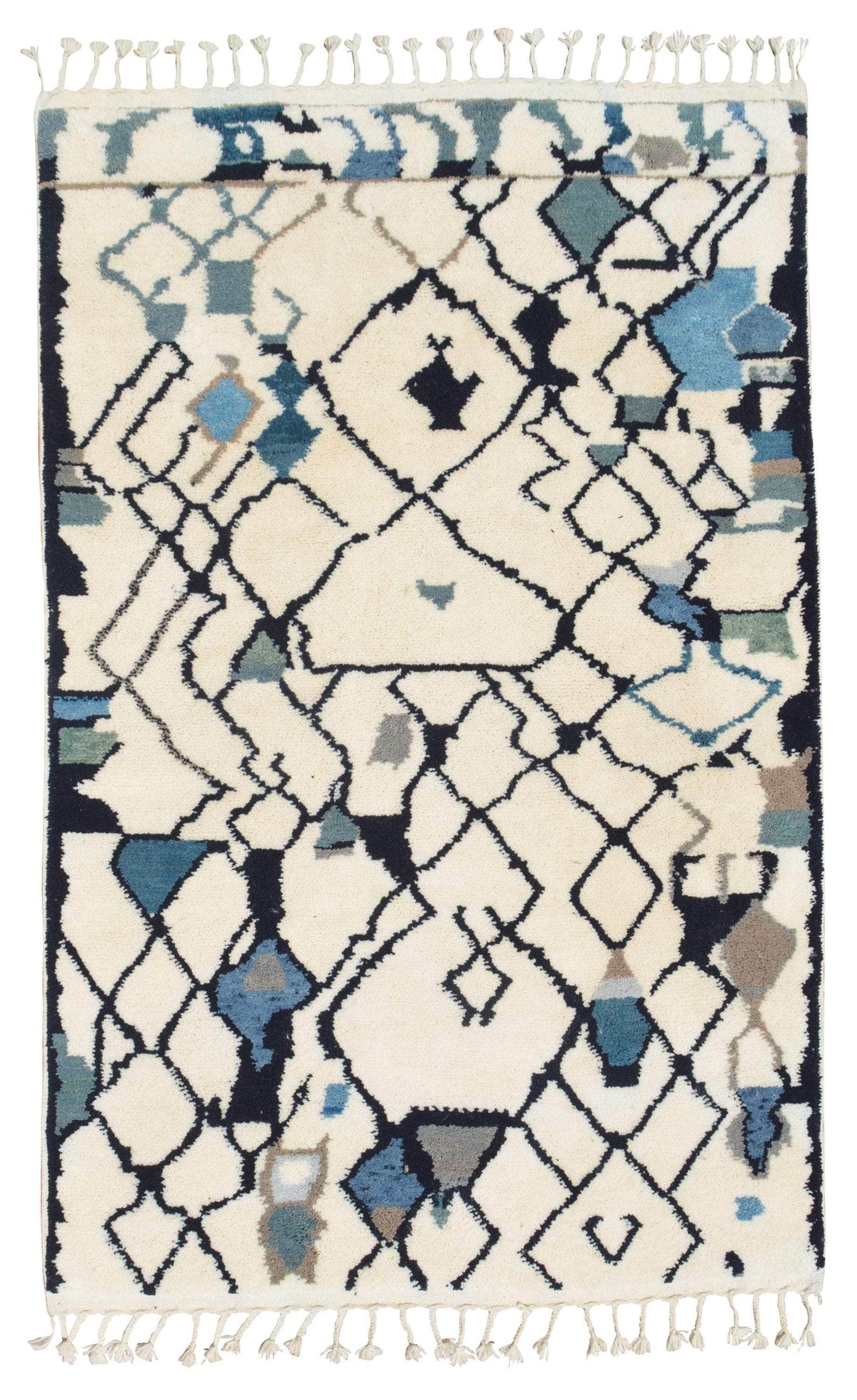 Broken Berber Navy Rug I Moroccan Rug