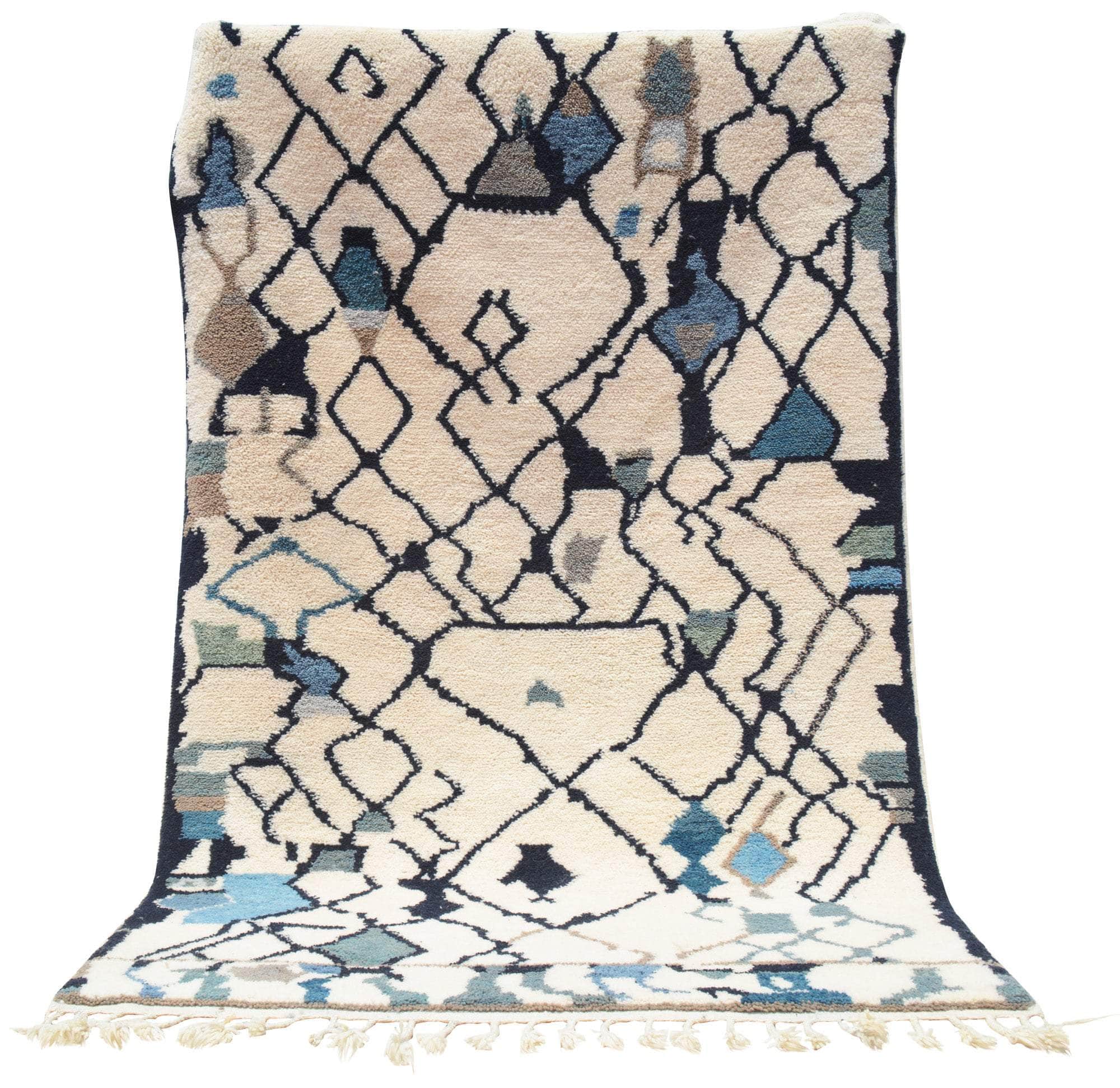 Broken Berber Navy Rug I Moroccan Rug