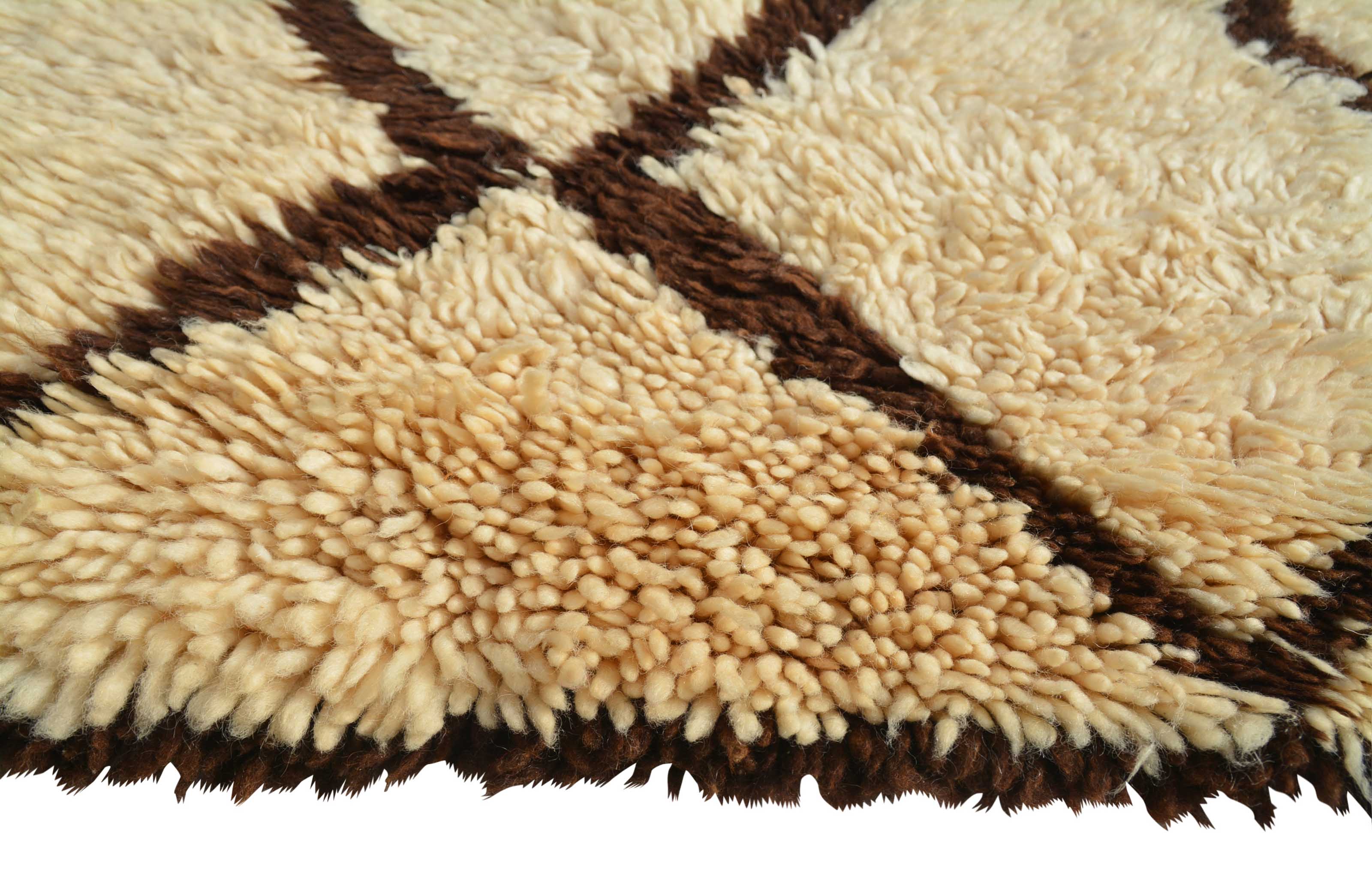 Brown And Black Rugs-Vintage Moroccan Rug