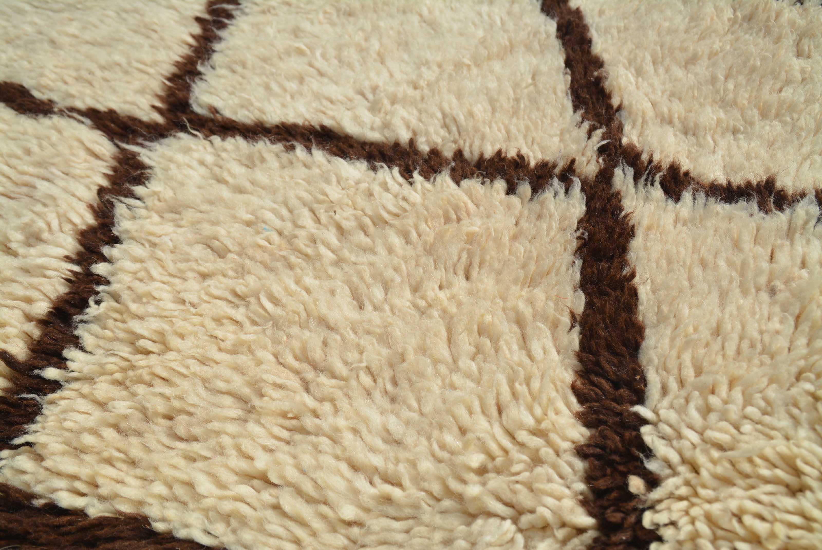 Brown And Black Rugs-Vintage Moroccan Rug
