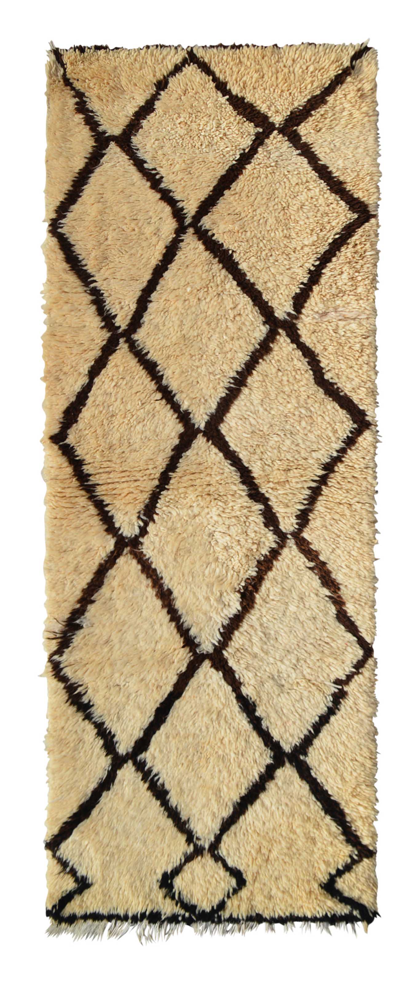 Brown And Black Rugs-Vintage Moroccan Rug