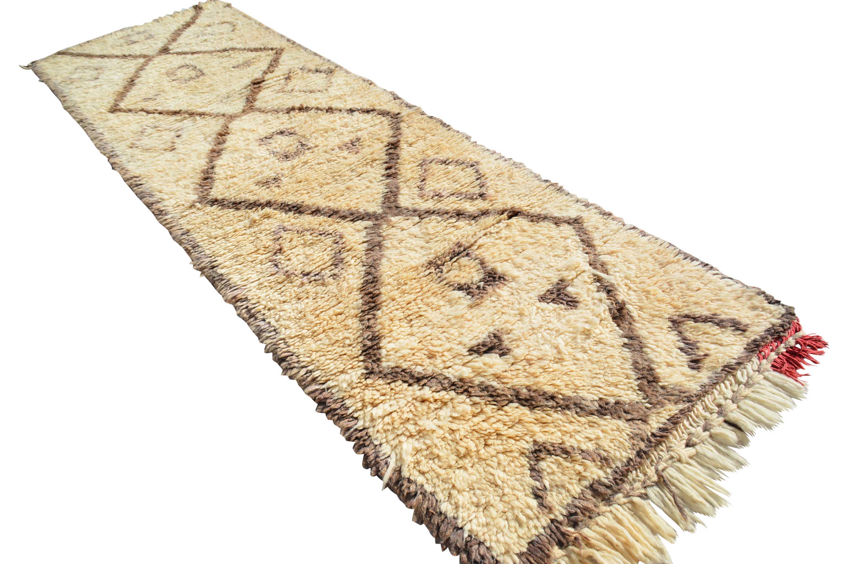 Brown And Blue Rugs | Vintage Moroccan Rug Illuminate Collective