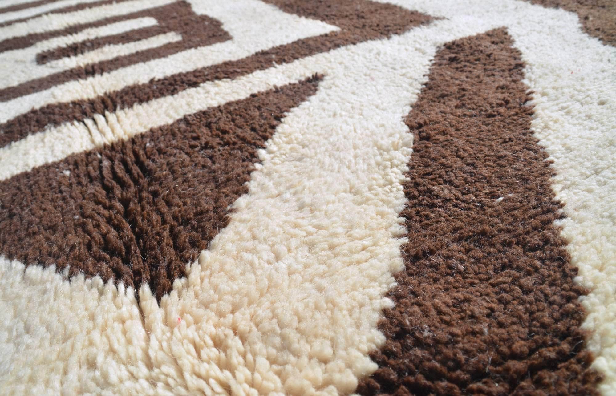 Brown Moroccan rug