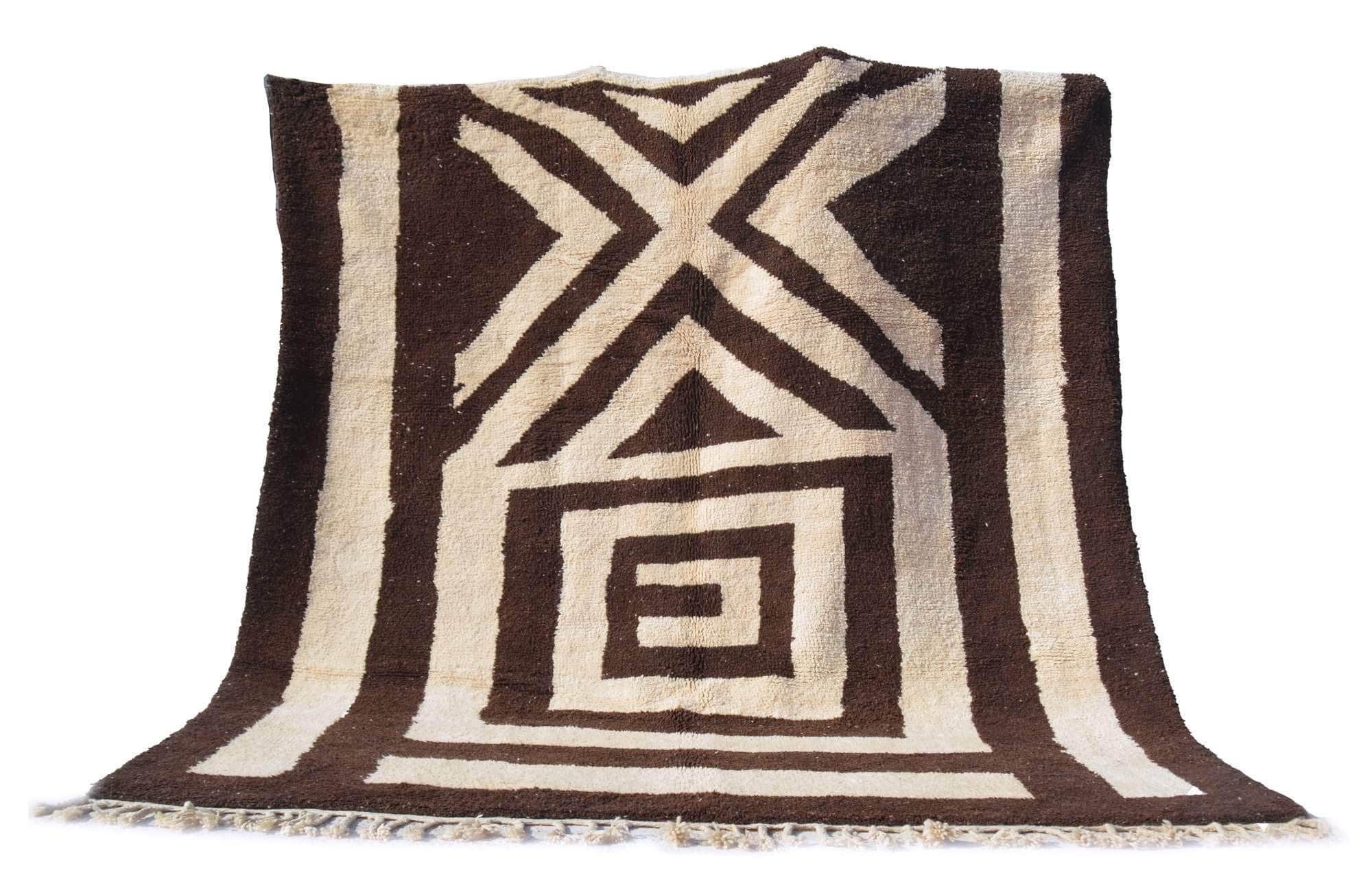 Brown Moroccan rug