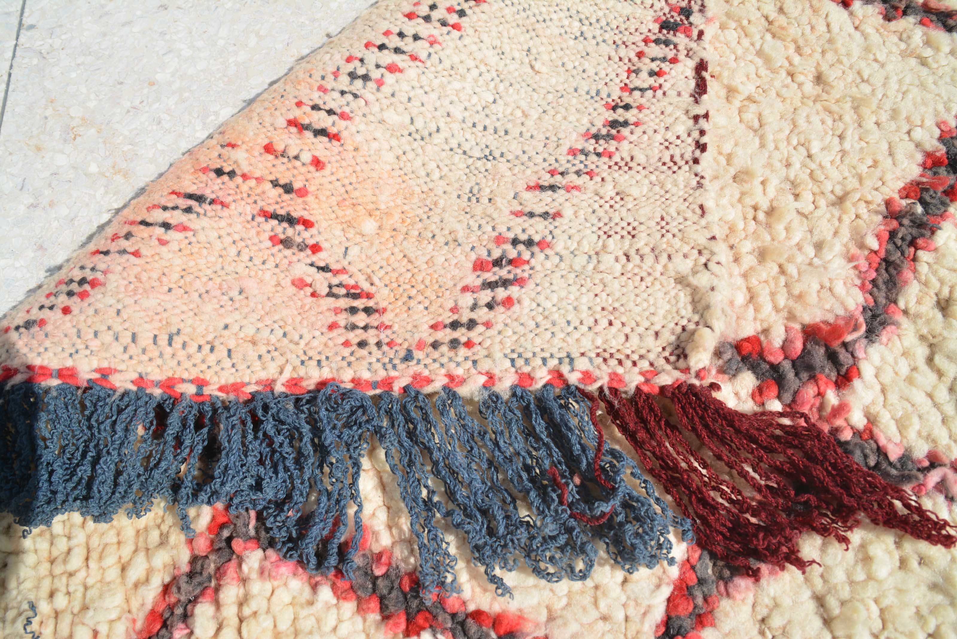 Brown Vintage Rugs | Red Vintage Rug | Moroccan Rug Medium Size | Illuminate Collective