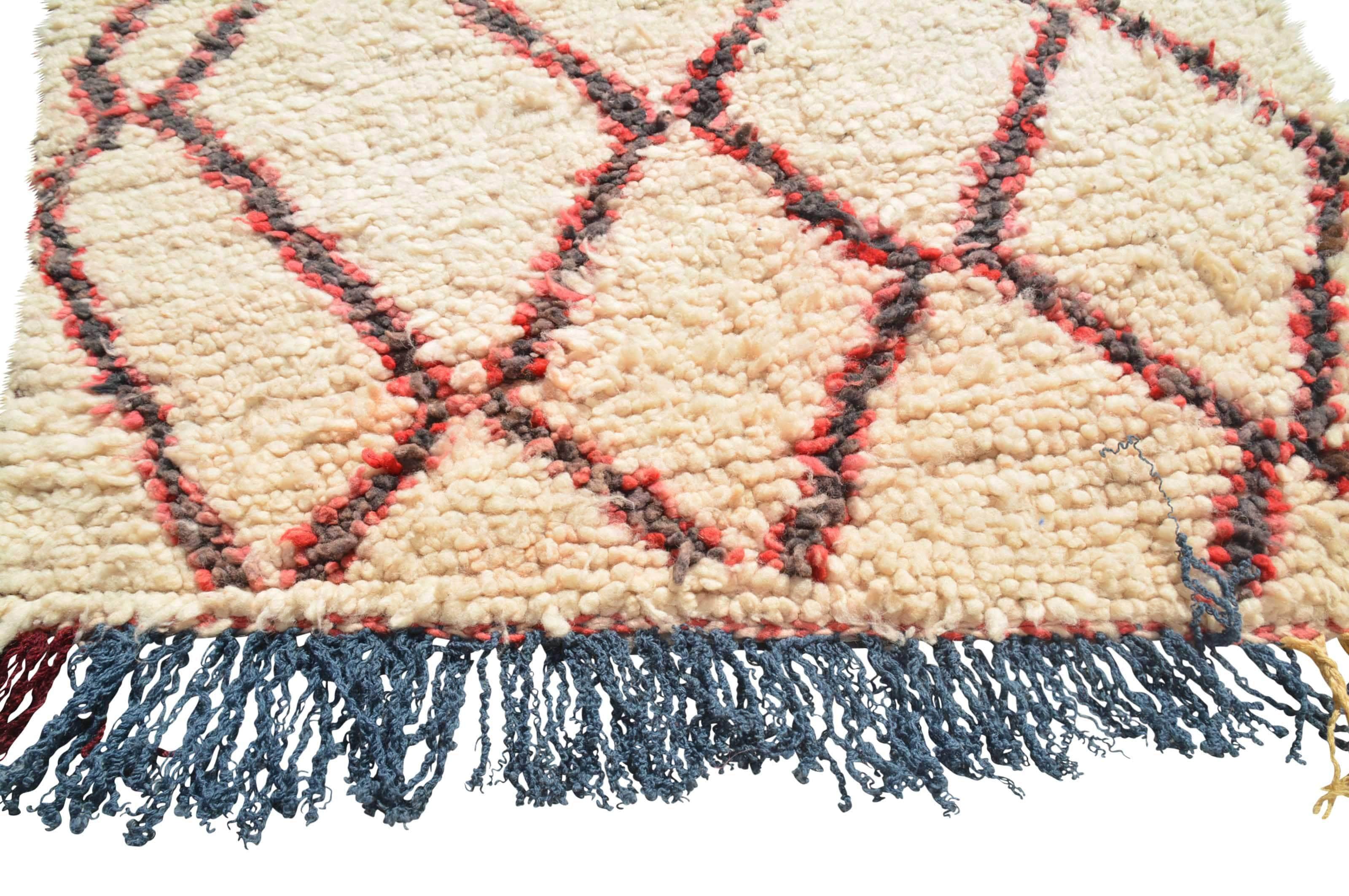 Brown Vintage Rugs | Red Vintage Rug | Moroccan Rug Medium Size | Illuminate Collective